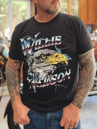 Willie Nelson Eagle Chrome T-Shirt
