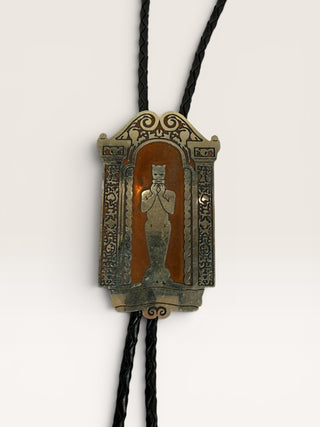 Egyptian Goddess Bastet Metal Bolo