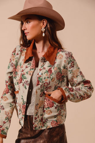 Letting Me Down Jacquard Tapestry Jacket