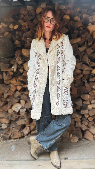 Somewhere Over Laredo Sherpa Coat