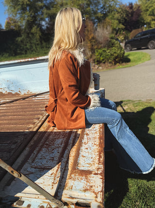 Could’ve Been Her Fur Trim Jacket