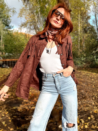 Wish You Didn't Know Fringe Shacket