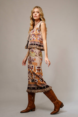 Smoke On The Water Tie Front Sweater Vest