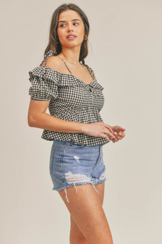 Presley Gingham Top