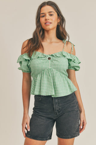 Presley Gingham Top