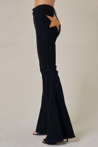 Don't We All Black Bell Bottom Jeans