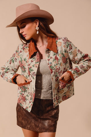 Letting Me Down Jacquard Tapestry Jacket