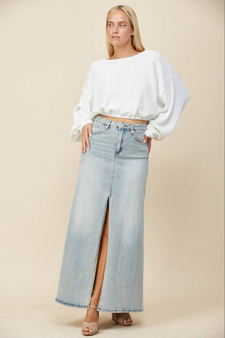 Sadie Maxi Denim Skirt