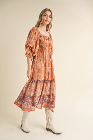 Western Skies Midi Dress