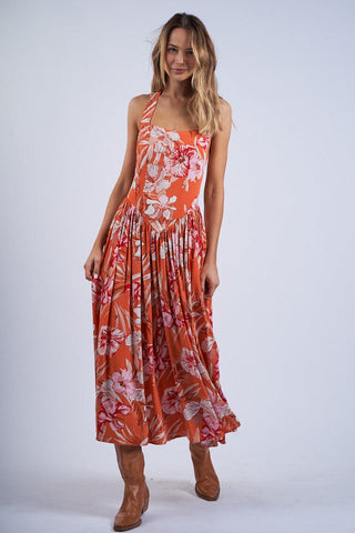 Orange Blossom Special Midi Dress