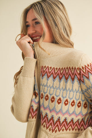 Winchester Zip Up Sweater