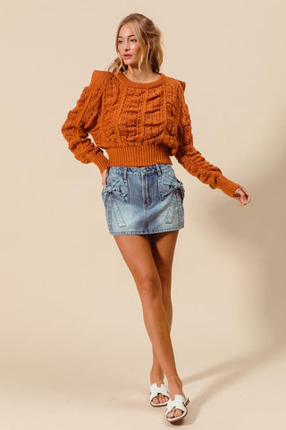 Make It Sweet Denim Skirt