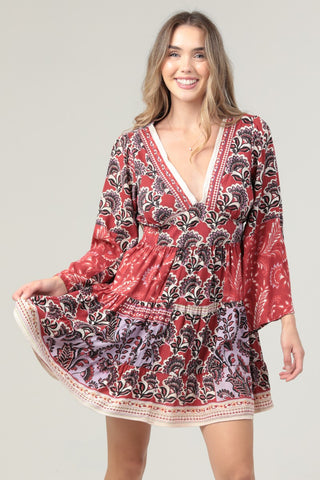Flower Child Bell Sleeve Dress