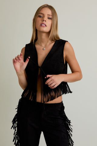 I Never Lie Fringe Vest