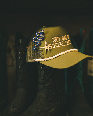 Social Graces Embroidered Trucker Hat