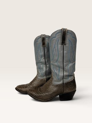 Vintage Snakeskin Boots Men's 8 / Women’s 9.5 Wide