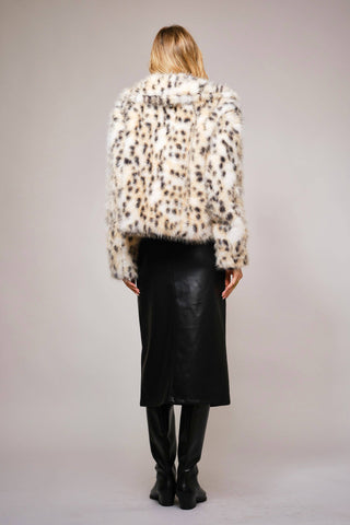 Rock Of Ages Leopard Faux Fur Jacket