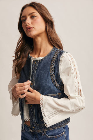 Livin' On A Prayer Denim Vest