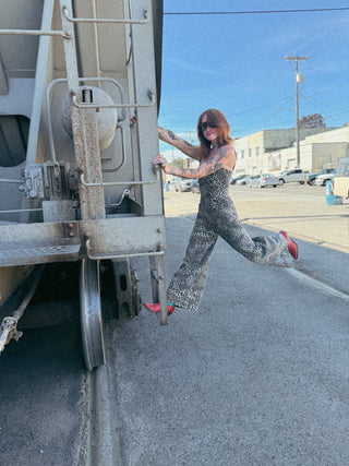 Dirty Little Secret Leopard Jumpsuit