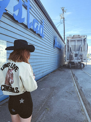 Showgirl Star Zip Up Shorts