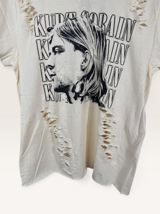 Kurt Cobain Distressed Chop Shop T-Shirt