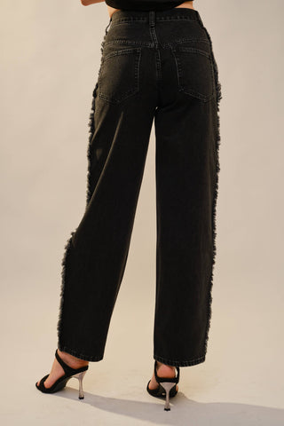 Soñora Embroidered Fringe Jeans