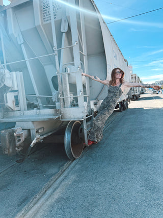 Dirty Little Secret Leopard Jumpsuit