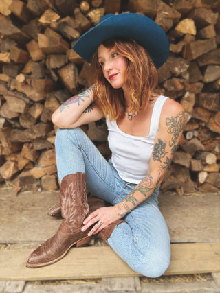 Cattleman Wool Felt Cowboy Hat Blue