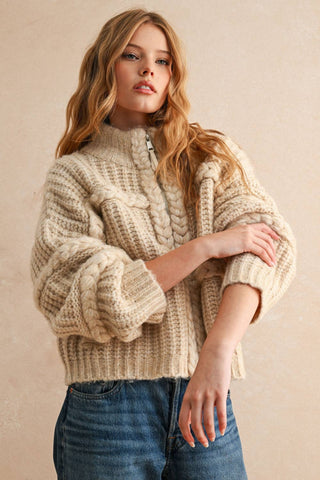 Shasta Zip Up Sweater
