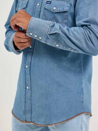 Mens Authentic Indigo Cowboy Cut® Work Shirt