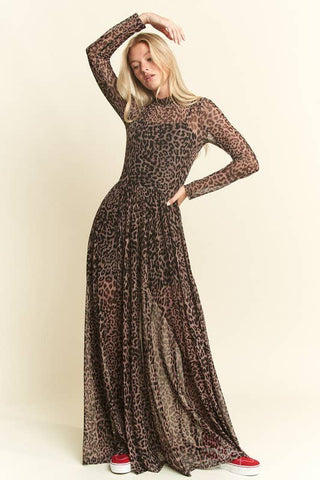 Mayhem Long Sleeve Mesh Dress