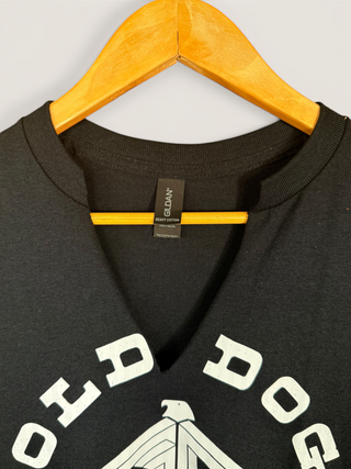 Gold Dogs Live Free Chop Shop Simple V-Neck T-Shirt
