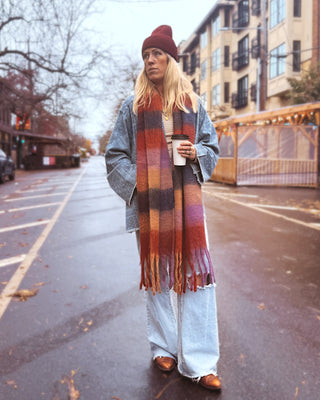 Stay Cozy Oversized Fringe Scarf