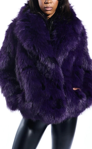Purple Haze Faux Fur Jacket