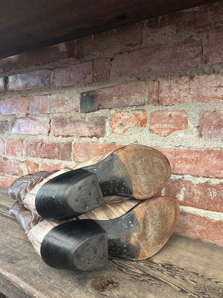 Tony Lama Genuine Eel Women's Cowboy Boots Size 8