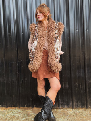 Desert Daisy Jacquard Vest