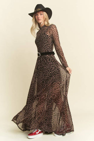 Mayhem Long Sleeve Mesh Dress