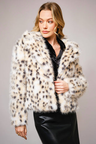Rock Of Ages Leopard Faux Fur Jacket