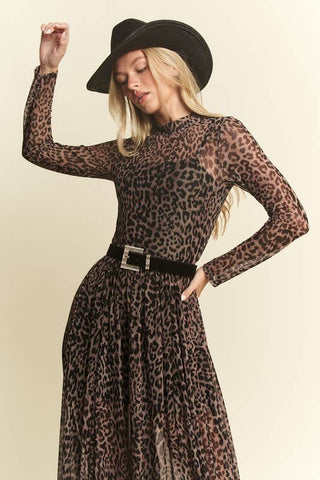 Mayhem Long Sleeve Mesh Dress