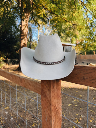 Brown Braided Genuine Horse Hair Hat Band