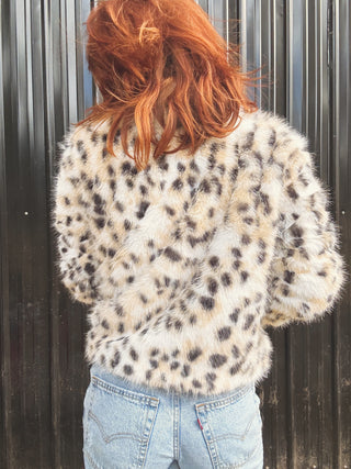 Rock Of Ages Leopard Faux Fur Jacket