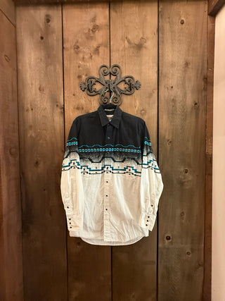 Vintage Men’s Medium Cumberland Outfitters Snap Up Shirt