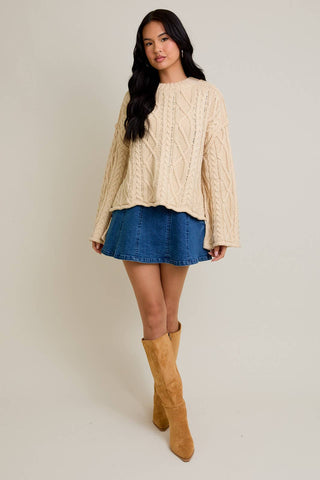 Lainey Cable Knit Sweater