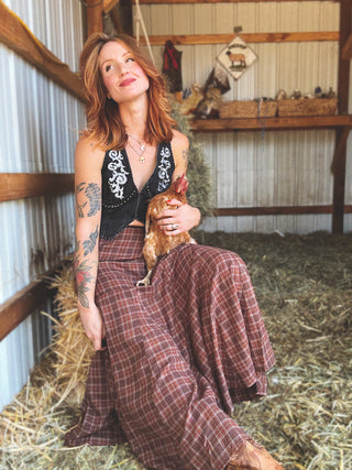 Cherry Bomb Denim Vest