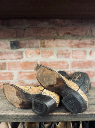 Nocona Made in USA Python Women's Cowboy Boots Size 10/Men's Size 8.5