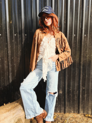 Wish You Didn't Know Fringe Shacket