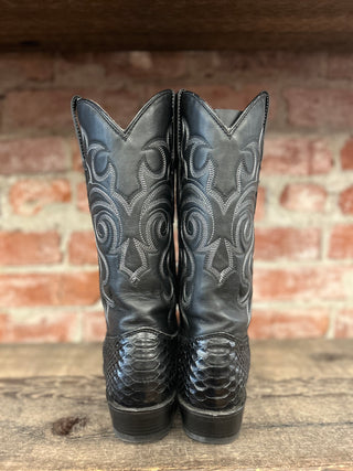 Los Altos Genuine Snake Women’s Cowboy Boots Size 9.5, Men’s 8