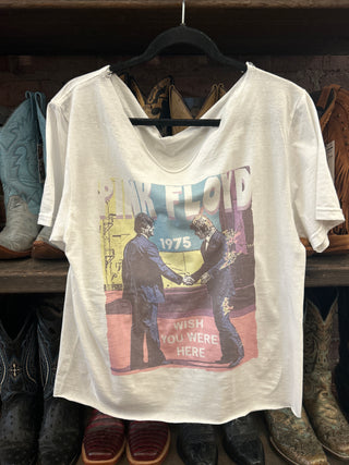 Chop Shop Pink Floyd 1975 Cropped T-Shirt