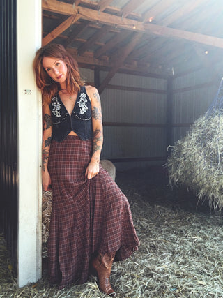 Cherry Bomb Denim Vest