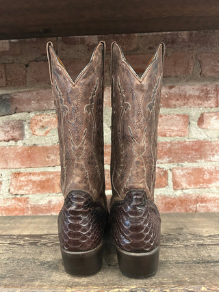 JB Dillon Snakeskin Men’s Cowboy Boots Size 10